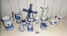 Delfter Porzellan * 12 Teile * Sammlerstücke Deko * weiß blau * Konvolut