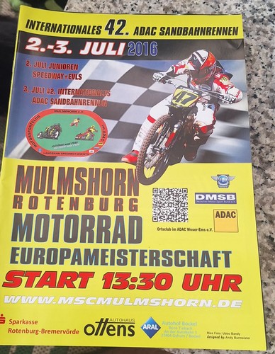 Speedway programm sandbahn - programm,