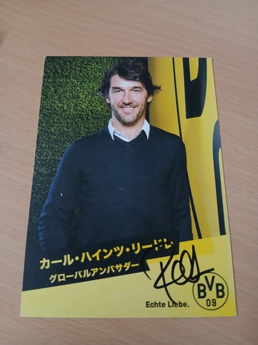 Signierte karl heinz riedle - ak,