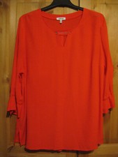 KjBRAND Damen Tunika/Shirt Gr.44 rot figurumspielend süß getragen 3/ Arm