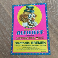 Circus Gebrüder Althoff,       Zirkus Circo Cirque Cirkus Sirkus Plakat Poster 