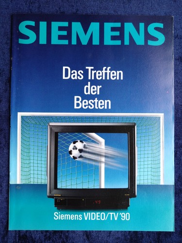 Siemens prospekt 1990 video - siemens,
