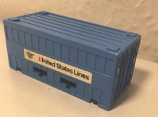 Matchbox Eisenbahn Zug Railway Container Waggon Hellblau Version ( P.S.I )