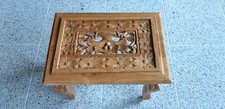 Opium Tisch geschnitzt Teakholz Ornament Unikat  Relax Ambiente  Bali Möbel 