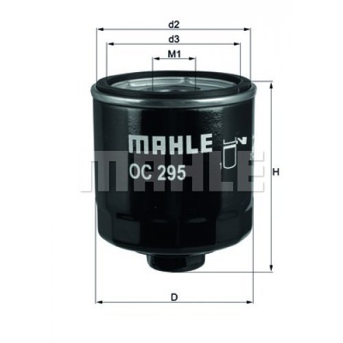 Mahle original oil filter - mahle, oc
