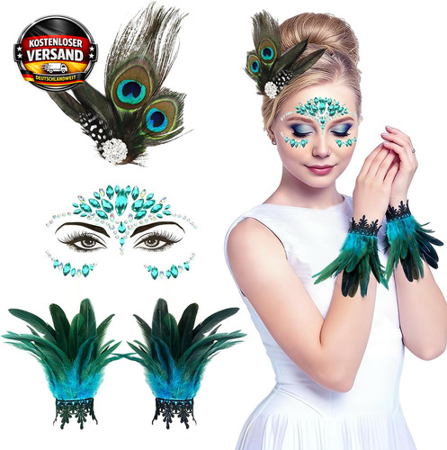 Damen cosplay kostüm mit pfau - cosplay,