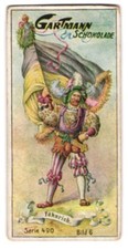 Sammelbild Gartmann Schokolade, Aus dem Leben der Landsknechte, Der Fähnrich 