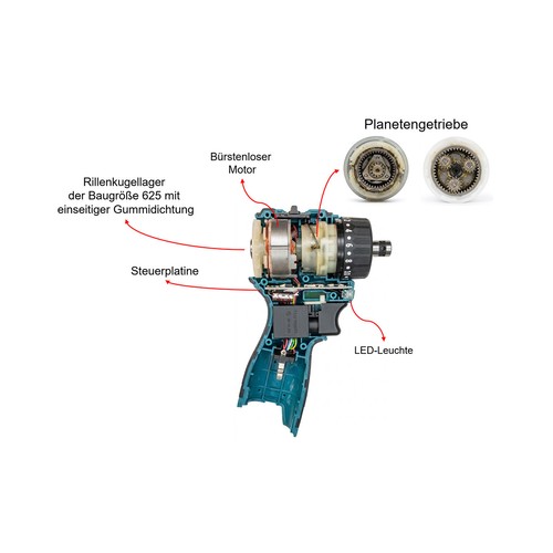 Akkuschrauber brushless - akkuschrauber, 16,8v
