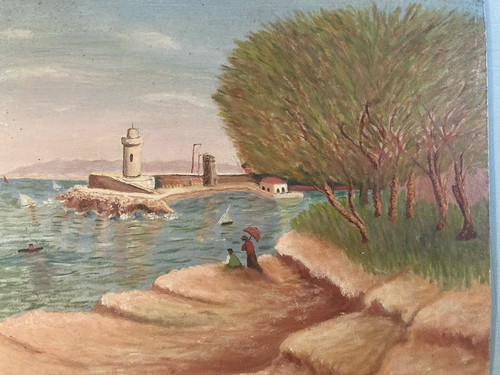 ölgemälde auf karton 1922 - Ölgemälde,