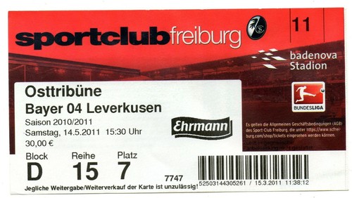 Ticket freiburg bayer - bl,
