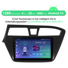 64G Android 14 Autoradio Apple CarPlay GPS Navi Für HYUNDAI i20 2015-2017 DSP BT