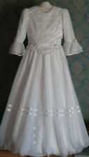 ?Kommunionkleid,Hochzeit Gr 140.Traumhaft mit Trompetenärmeln + Cape??