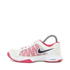 Nike Damen Courtlite 3 Sneaker Weiß/Pink Textil/Leder Zoom Tennisschuhe EU 37.5