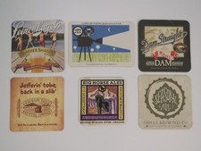 6 Bier Untersetzer: Leinenkugel's,Neu Belgien ,Odell,Groß Pferd,Anderson Tal,