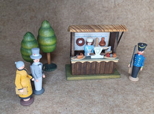 Eisenbahn Spur 0 - Verkaufsbude Fleischer Dregeno 65/13, Figur 55 mm