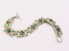 Emaille Silber Armband 800er