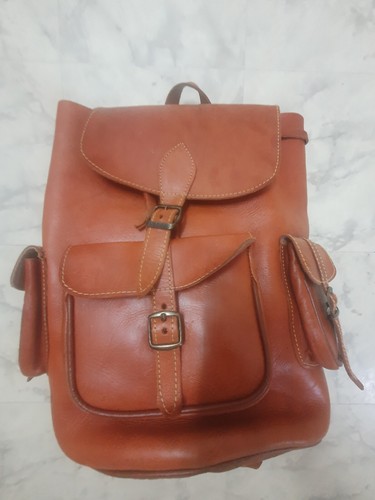 Leder rucksack unisex - leder,