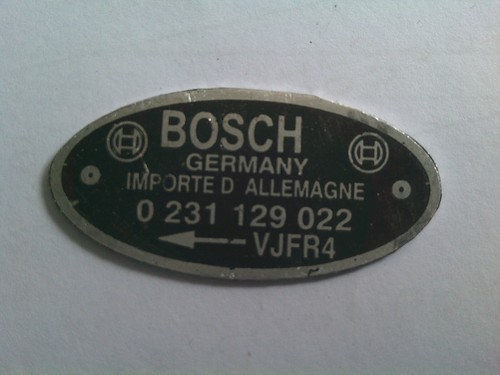 Typenschild schild bosch - typenschild,