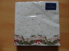 20 Servietten Villeroy & Boch Christmas Music Notenlinien Weihnachten V & B Neu
