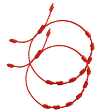 2 Stücke Rotes Armband