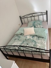 Ikea Metallbettgestell mit Lattenrost 140x200