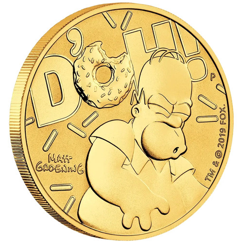 Goldmünze die simpsons - goldmünze,