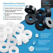 My Plast Distanzhülsen Distanzstücke Rund aus Kunststoff Unterlegscheiben Hülsen