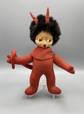 Antike Filzpuppe Teufel Filz