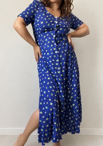 Vintage maxi kleid 100 - vintage,