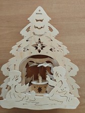 Fensterbild Holz, echte Handarbeit, Weihnachten