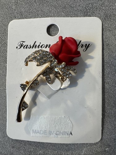Rose brosche glizer - ,