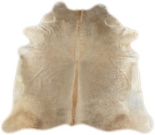 KUHFELL STIERFELL CHAMPAGNE BEIGE GRAU ca. 190 x 220 cm RINDERFELL COWHIDE RUG