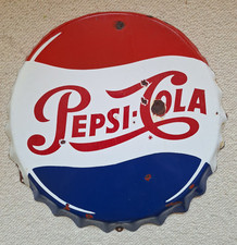 PEPSI COLA Deckel  Kronkorken Emaille SELTEN