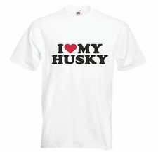 T-Shirt I LOVE MY HUSKY -