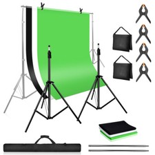 3x2M Hintergrundsystem Teleskop Hintergrund Fotografie Fotostudio Tasche Set