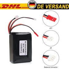 Für Spektrum DX9 DX8 DX7 DX6E Sender Lipo Akku 2S1P 4000mAh JST JR Stecker