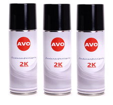 3 x Autolack 2K Sprühdose RAL 9005 schwarz glänzend Spraydose AVO E0225-3