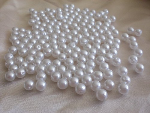 500 perlen weiss 8mm hochzeit - perlen,