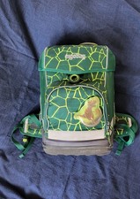 Schulranzen Ergobag SET,Dino-Thema in Grün!2 Schnallen kaputt aber Funktioniert!
