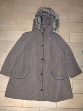 Damenjacke Winterjacke Grau Mit Kapuze Größe 56 Mit Fellkapuze