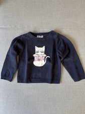 Jacadi Navy Jumper With Cat