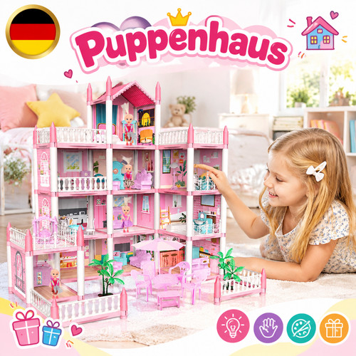 Etagen puppenhaus mit - etagen,