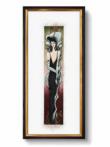 Elegante dame art deco stil - art,