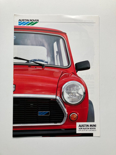 Austin rover mini prospekt - rover,