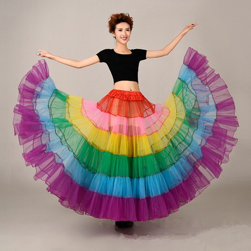 Damen rainbow petticoat - damen,