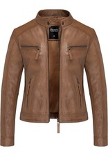 Damen Echtleder Jacke Biker
