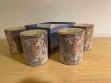 Windlicht Afrika Wilde Tiere 4er-Sets mit 4 verschiedenen Motiven