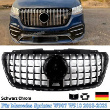 Kühlergrill Frontgrill Schwarz Chrom für Mercedes Sprinter W907 W910 2018-2024