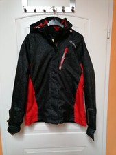 Damen Ski Jacke ZIENER Gr. 46 schwarz / rot mit abnehmbarer Kapuze  Tamina Lady