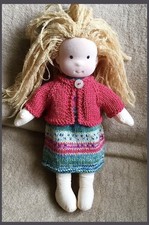 SET: Stoffpuppe mit viel Kleidung, handgefertigt⭐️ein ideales Weihnachtsgeschenk